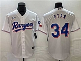 Men's Texas Rangers #34 Nolan Ryan White Cool Base Stitched Baseball Jersey,baseball caps,new era cap wholesale,wholesale hats